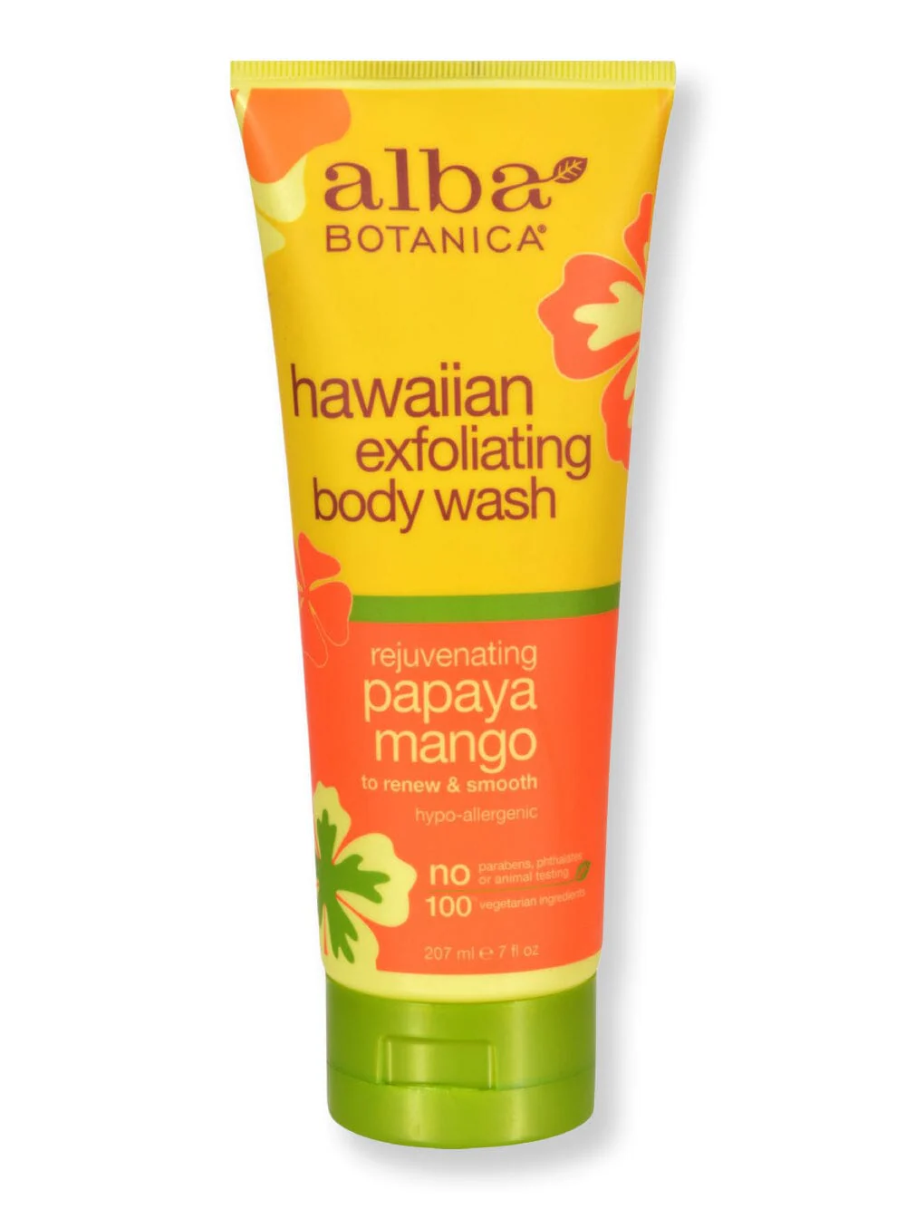 Alba Botanica Hawaiian Bodywash Exfoliating Papaya Mango 7oz