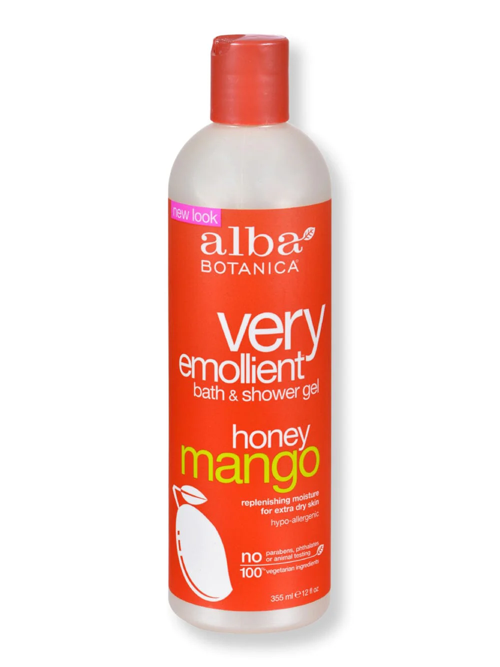 Alba Botanica Very Emollient Shower Gel Honey Mango 12 oz
