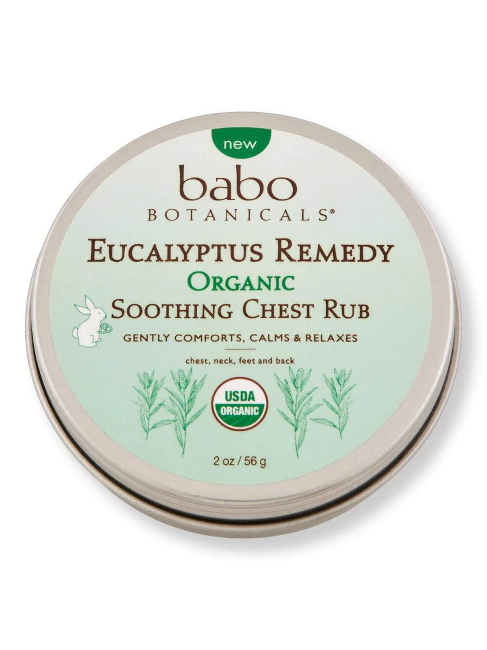 Babo Botanicals Eucalyptus Remedy Soothing Chest Rub 2 oz