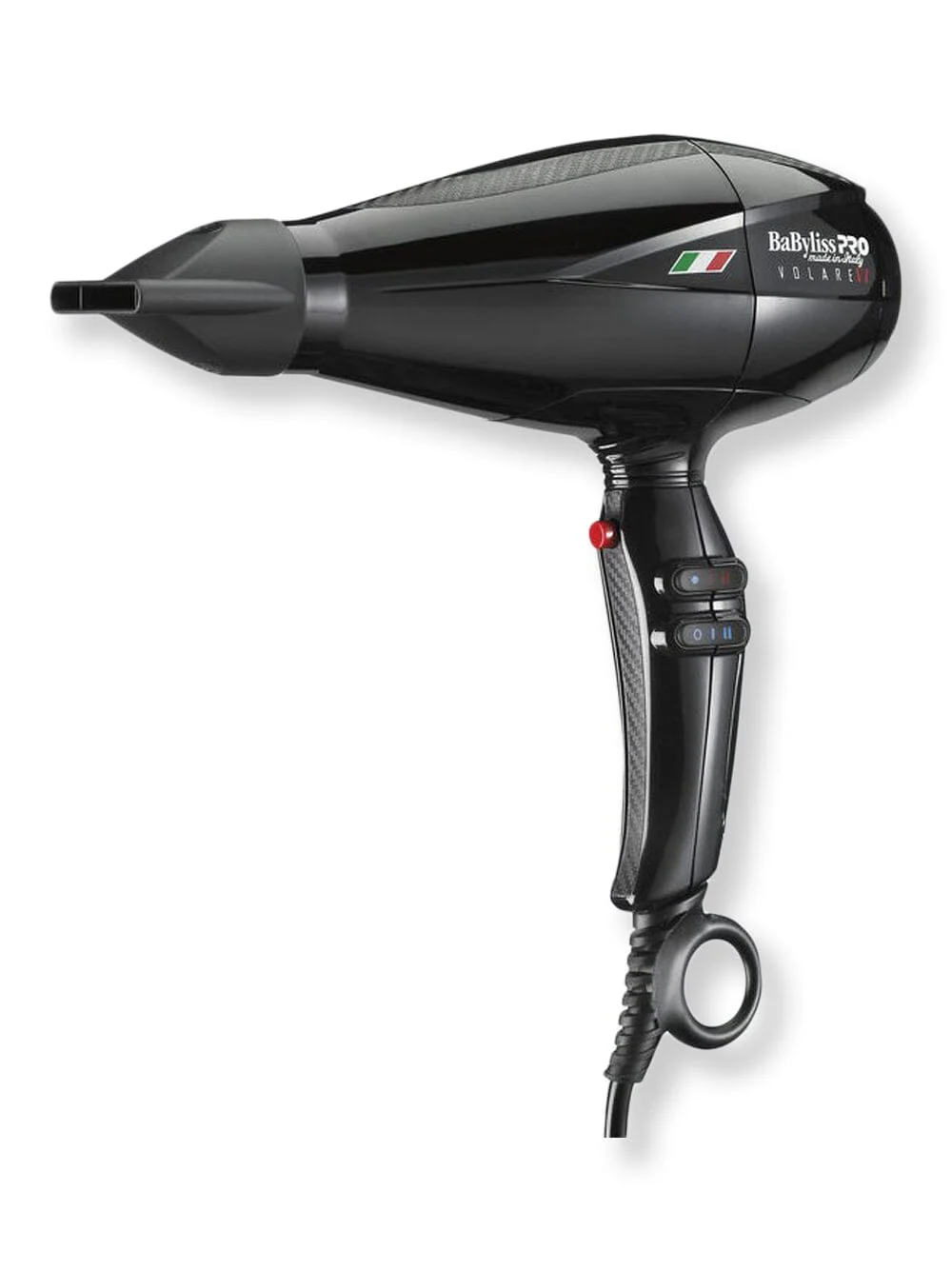 BaByliss Pro Nano Titanium Volare V1 Full-Size Dryer Ferrari-Designed Engine Black