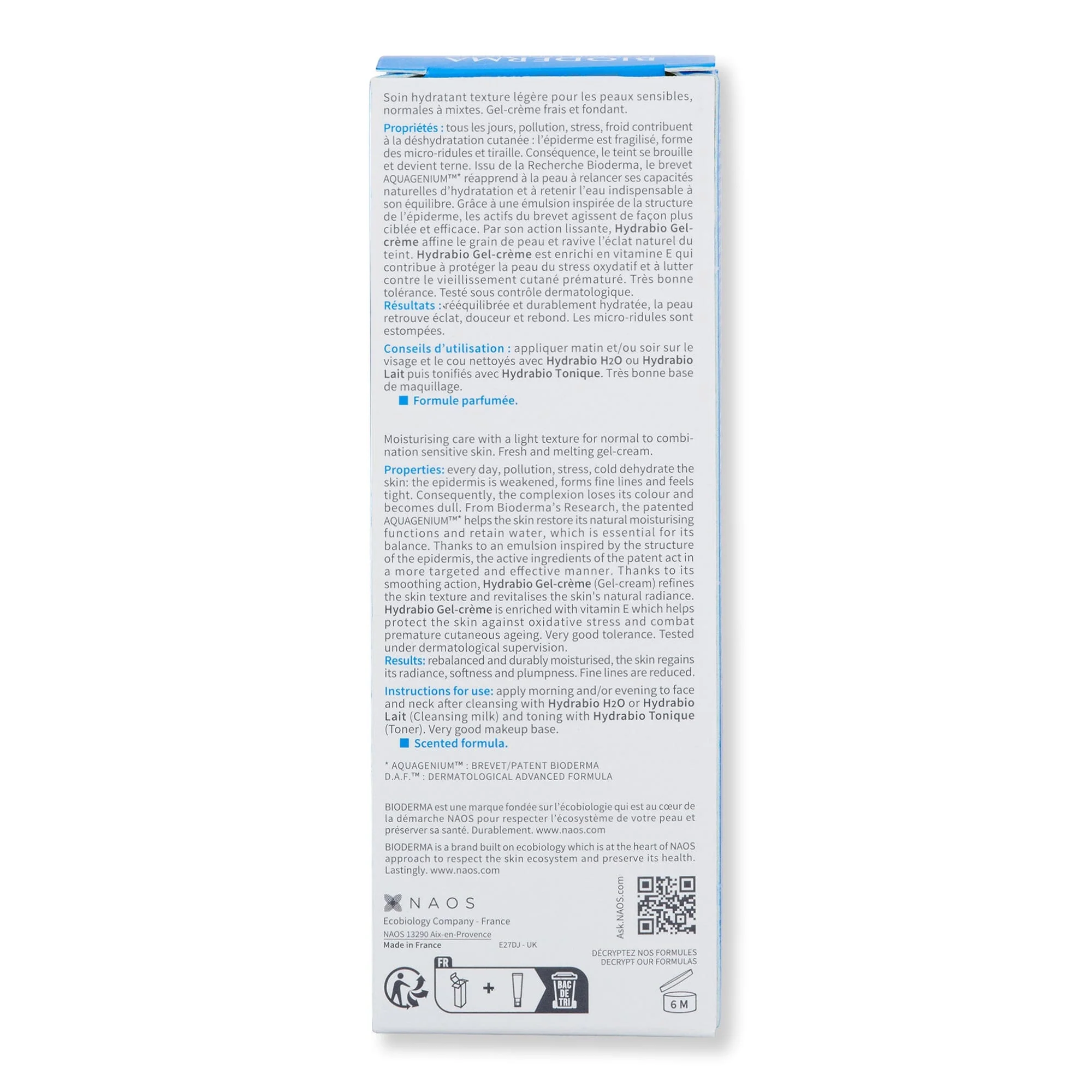Bioderma Hydrabio Gel Cream 1.35 fl oz 40 ml - Image 4