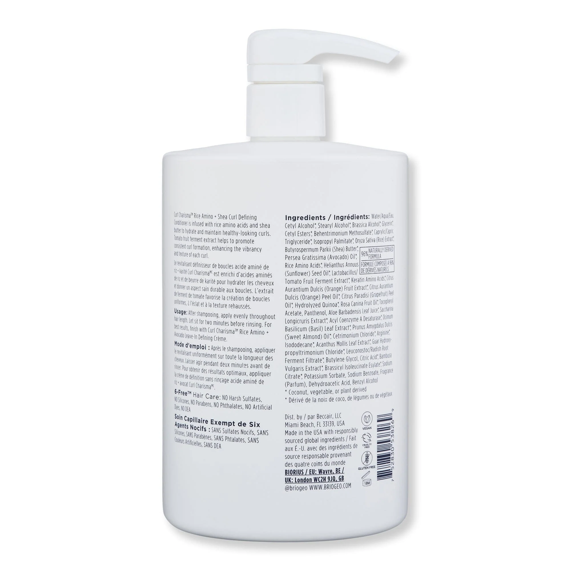 Briogeo Curl Charisma Rice Amino + Shea Curl Defining Conditioner 33.8 oz - Image 2