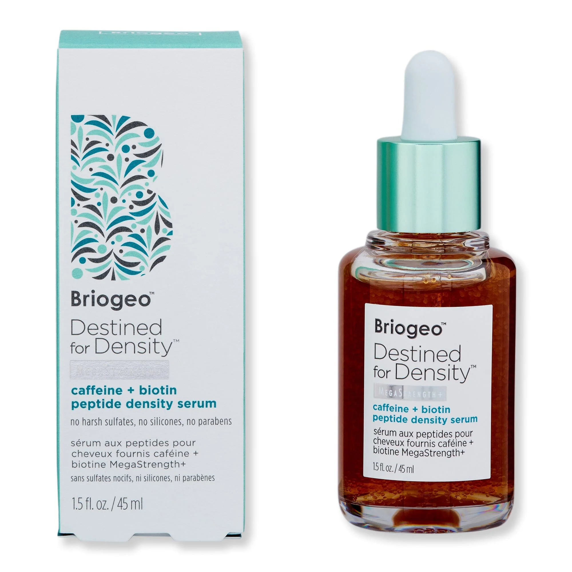 Briogeo Destined For Density MegaStrength+ Caffeine + Biotin Peptide Density Serum 1.5 fl oz 45 ml - Image 3