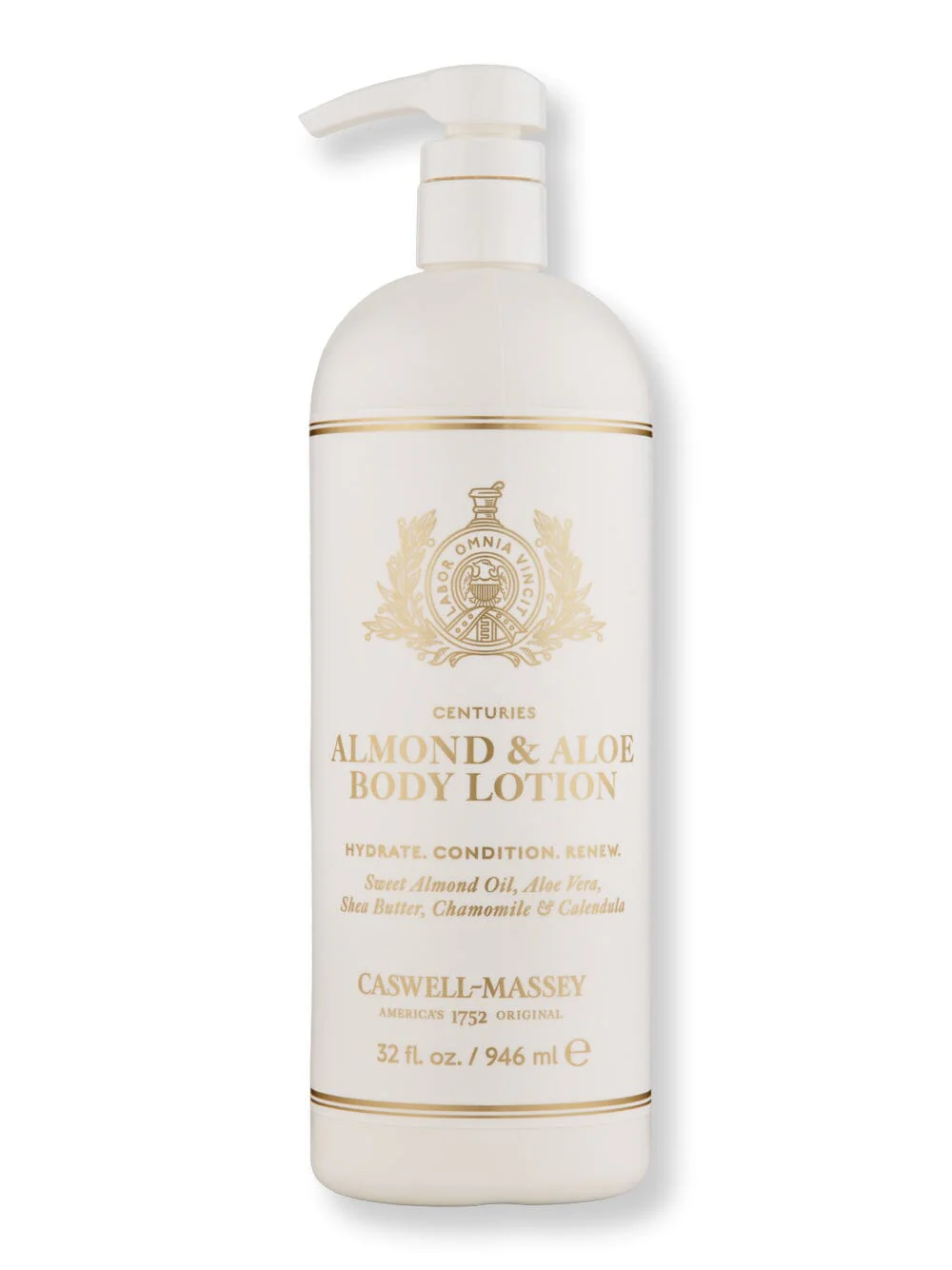 Caswell Massey Almond & Aloe Body Lotion 32 oz