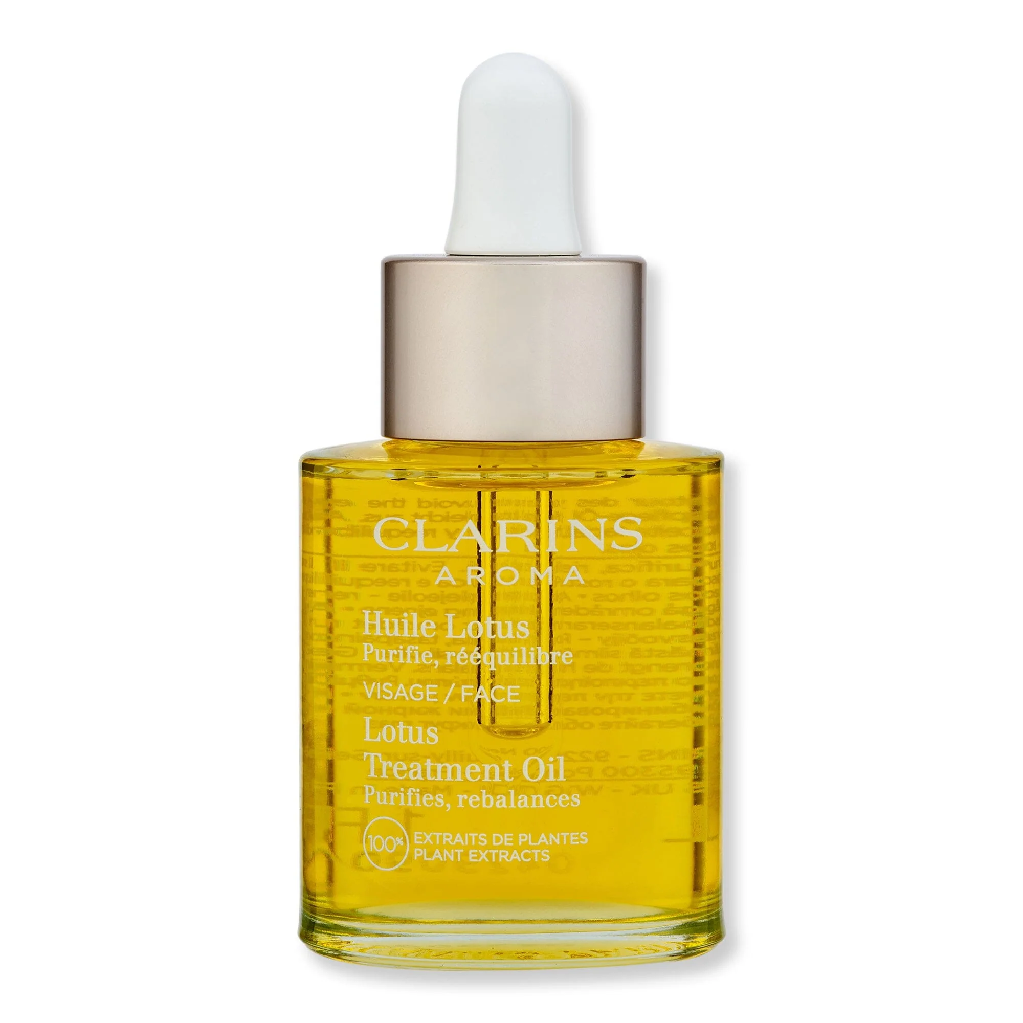 Clarins Lotus Purifying Face Treatment Oil for Oily Skin 1 oz 30 ml