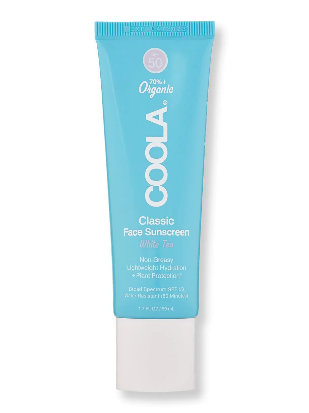 Coola Classic Face Organic Sunscreen SPF 50 White Tea 1.7 oz