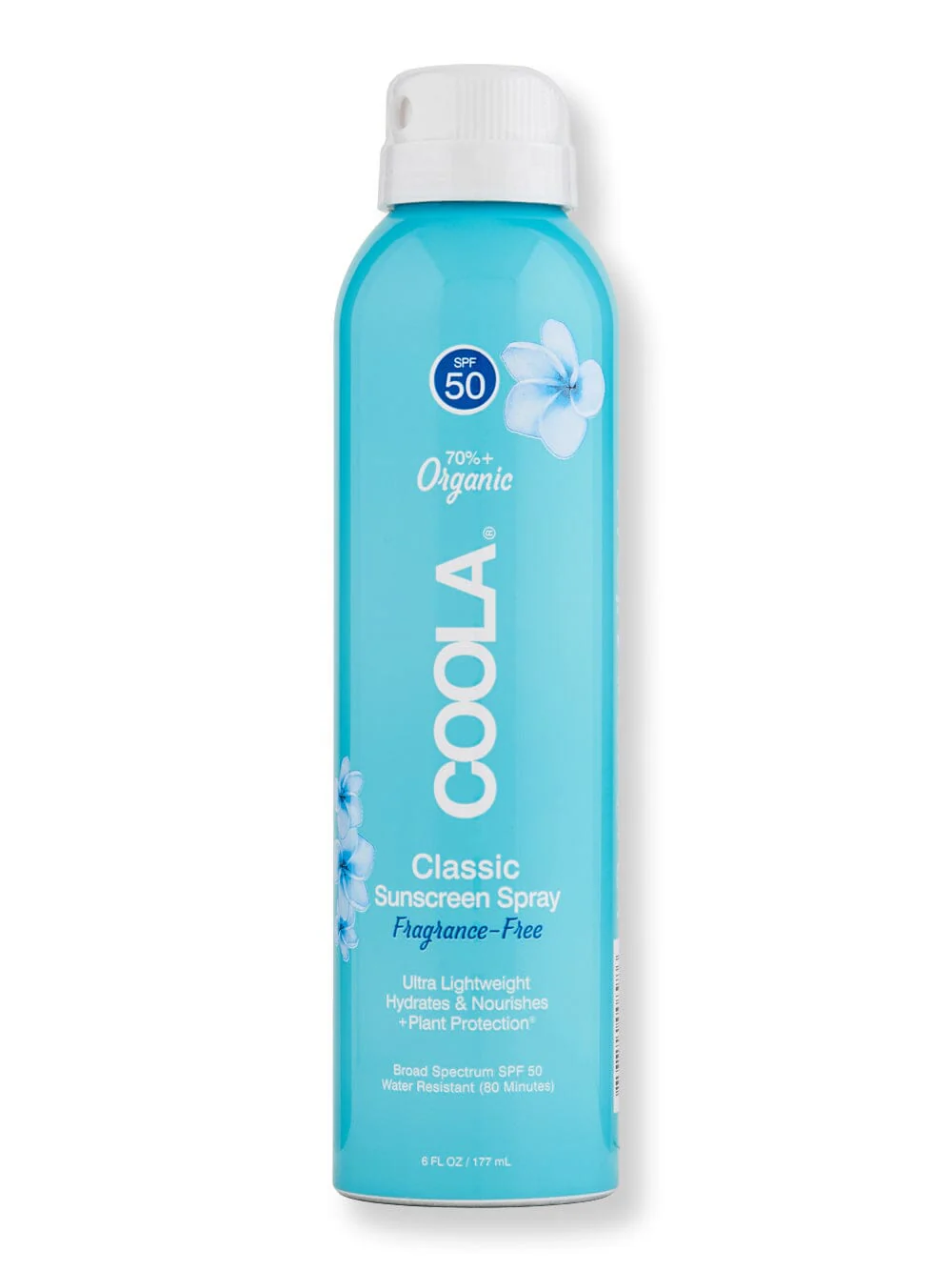 Coola Classic Body Organic Sunscreen Spray SPF 50 Fragrance Free 6 oz