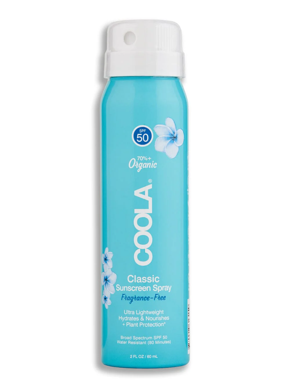 Coola Classic Body Organic Sunscreen Spray SPF 50 Fragrance Free 2 oz
