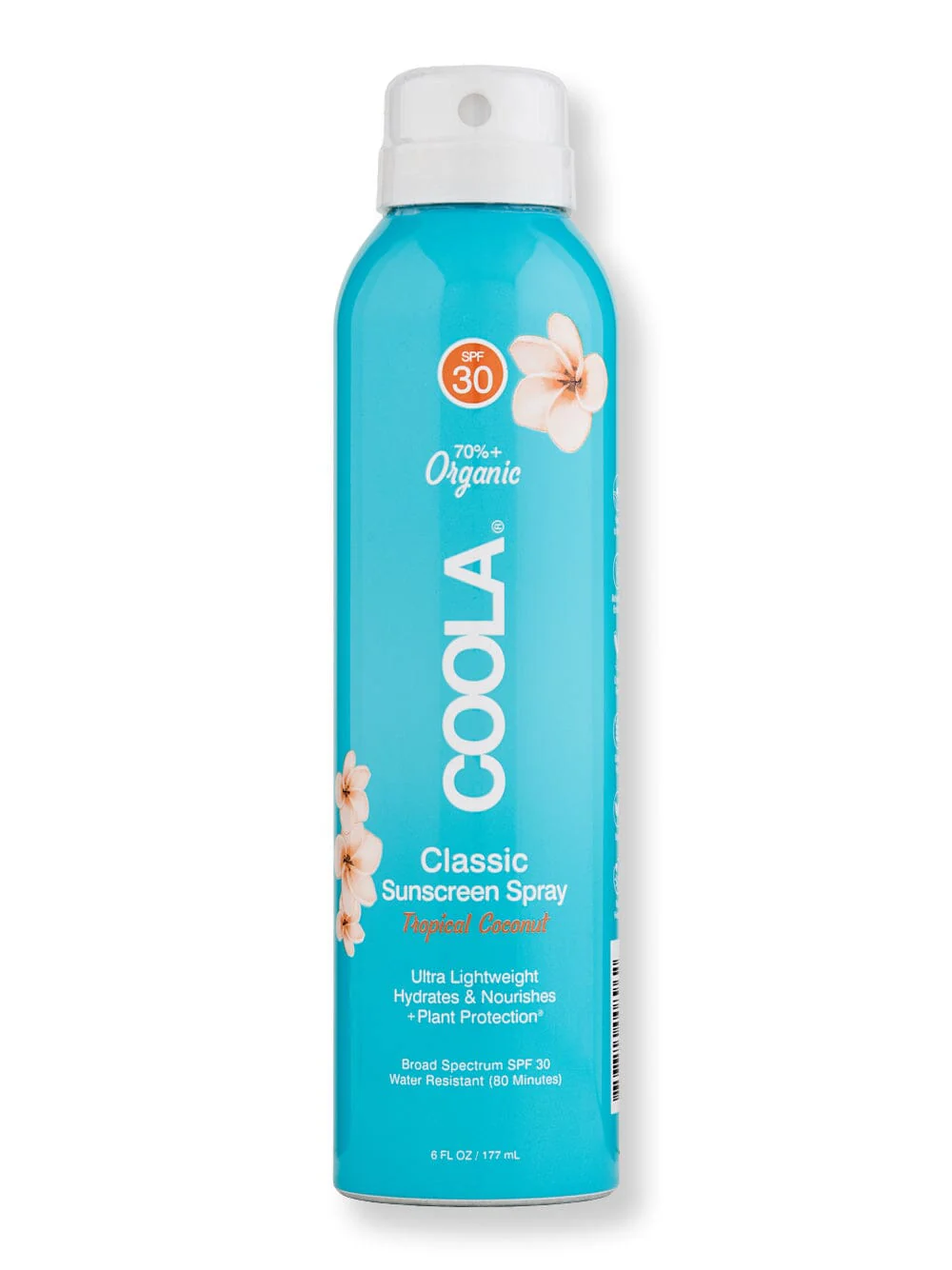 Coola Classic Body Organic Sunscreen Spray SPF 30 Tropical Coconut 6 oz