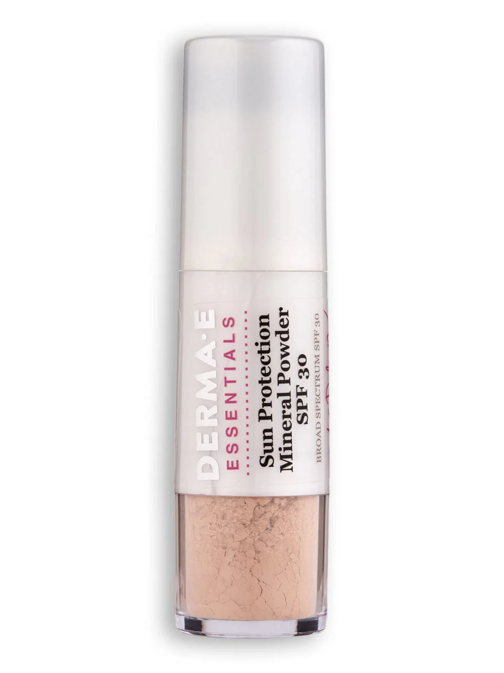 Derma E Sun Protection Brush on Mineral Powder SPF30 Ash Deleon .14 oz 4 g