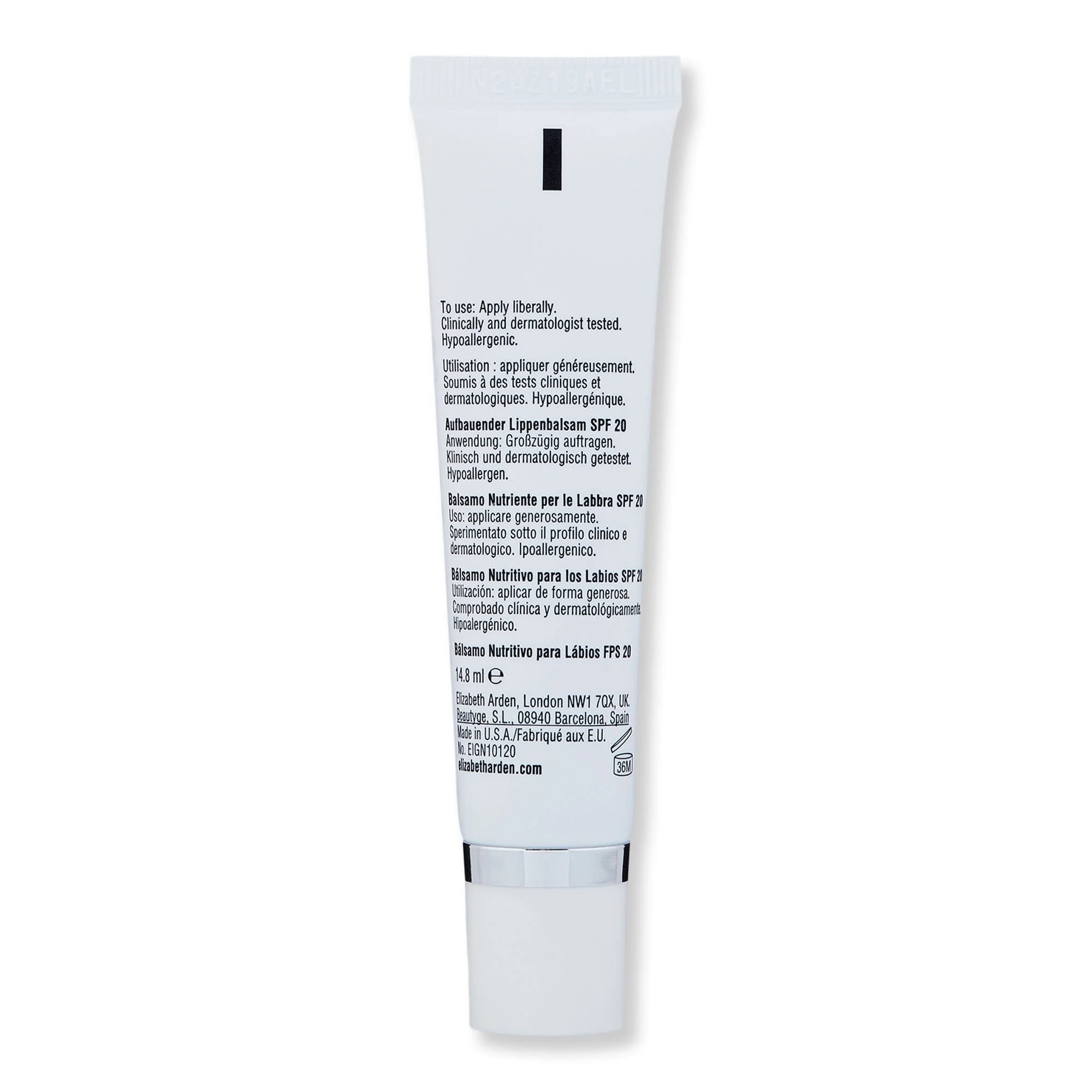 Elizabeth Arden Eight Hour Cream Nourishing Lip Balm SPF 20 .5 oz 15 ml - Image 2