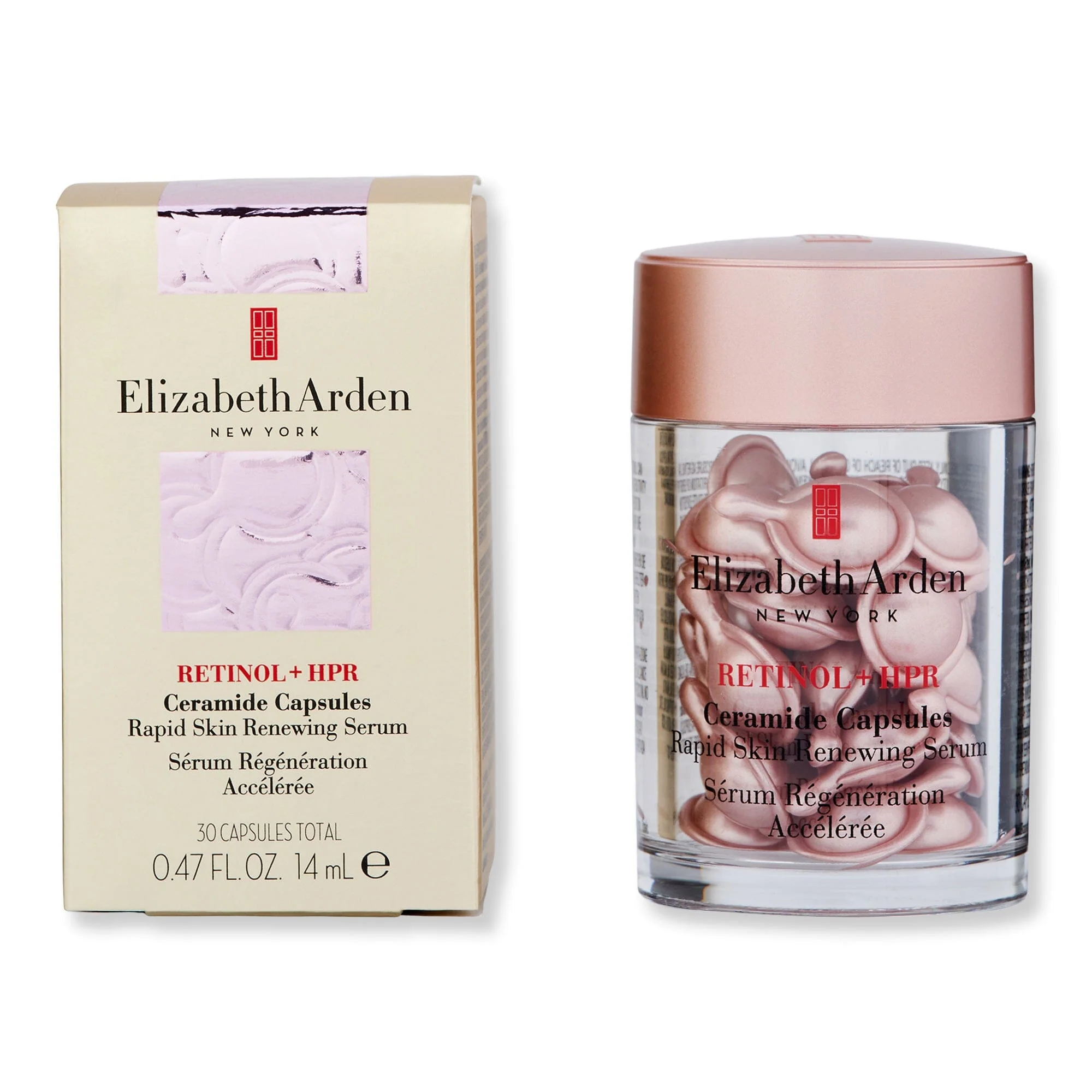 Elizabeth Arden Retinol + HPR Ceramide Capsules Rapid Skin Renewing Serum 30 Ct - Image 3
