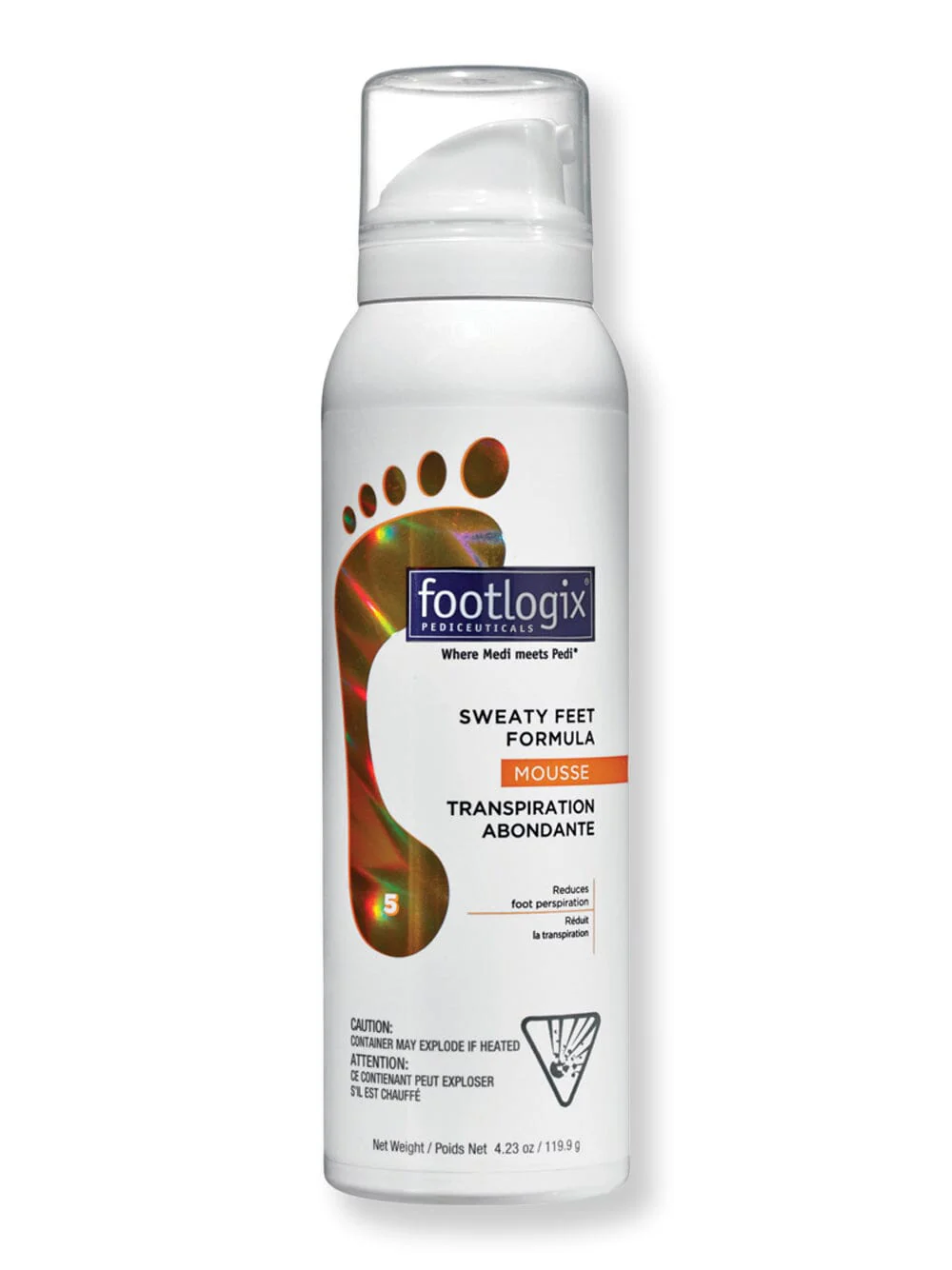 Footlogix Sweaty Feet Formula 4.2 oz 125 ml