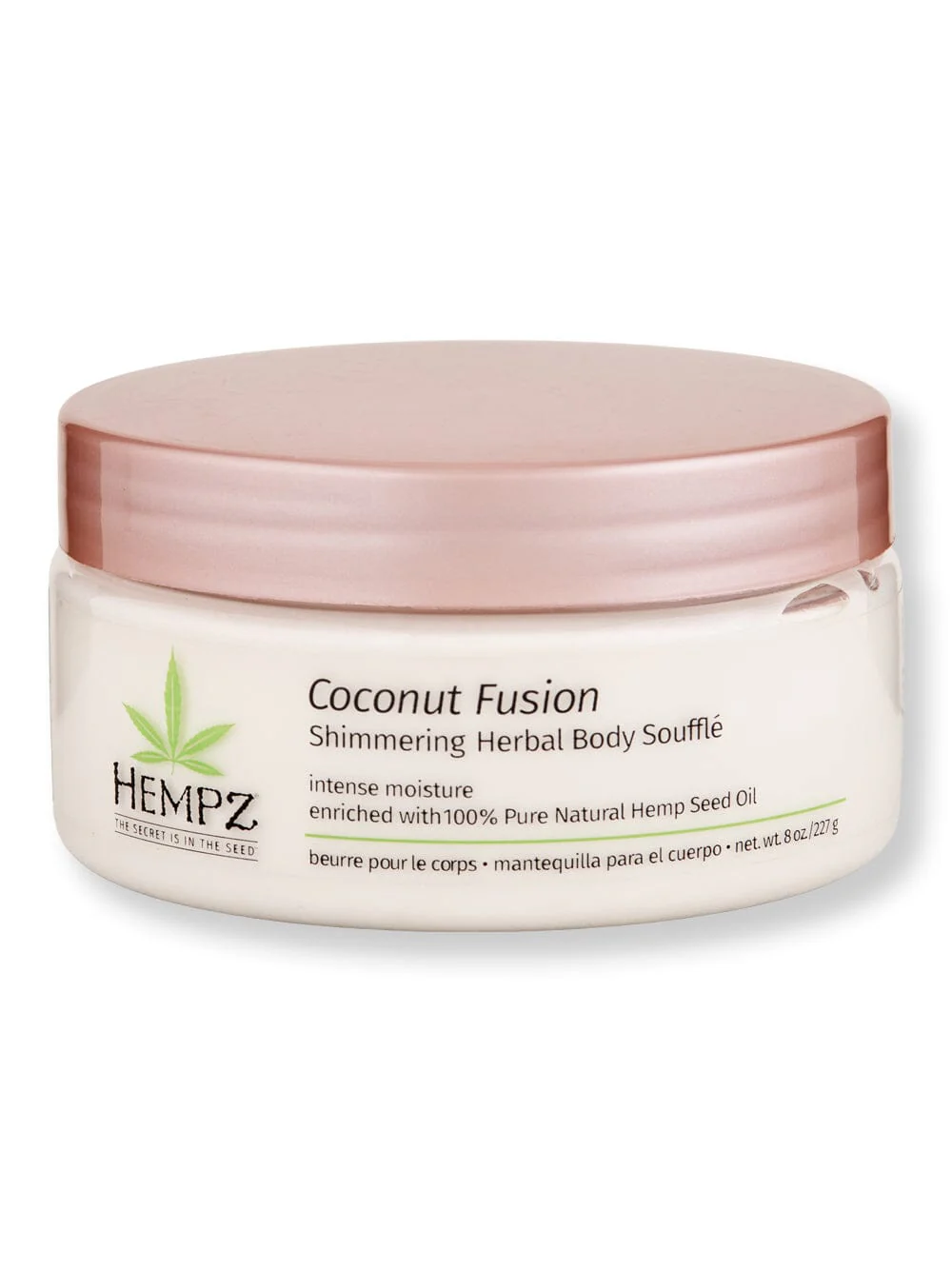 Hempz Coconut Fusion Shimmering Herbal Body Souffle 8 oz