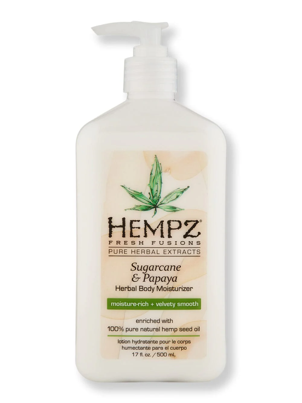 Hempz Sugarcane & Papaya Herbal Body Moisturizer 17 oz