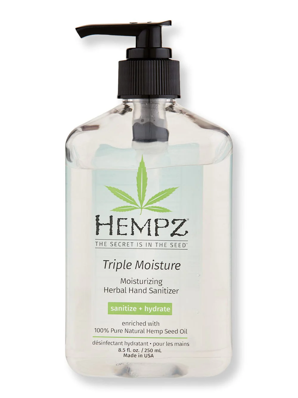 Hempz Triple Moisture Moisturizing Herbal Hand Sanitizer 8.5 oz