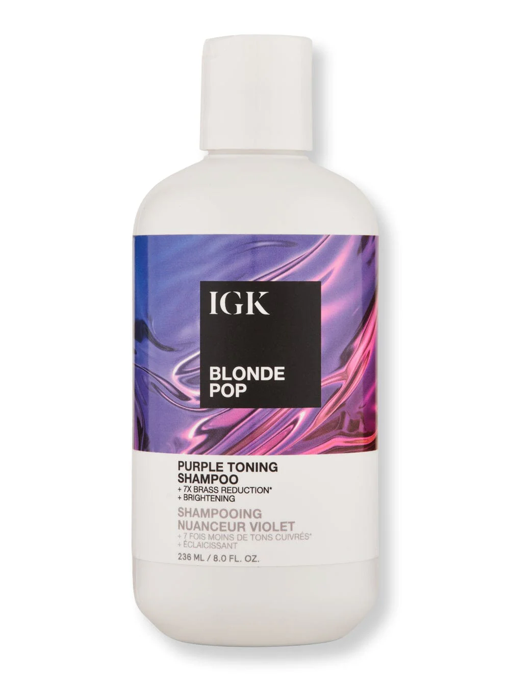 iGK Blonde Pop Purple Toning Shampoo 8 oz
