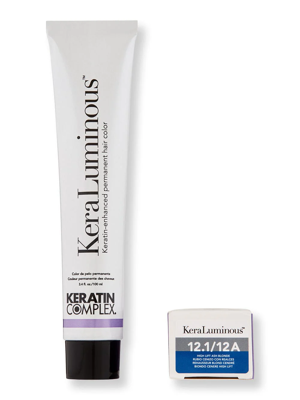 Keratin Complex KeraLuminous Permanent Hair Color 3.4 oz 100 ml 12.1/12A Highlift Ash Blonde