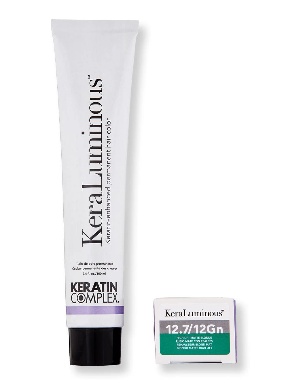 Keratin Complex KeraLuminous Permanent Hair Color 3.4 oz 100 ml 12.7/12GN Highlift Matte Blonde