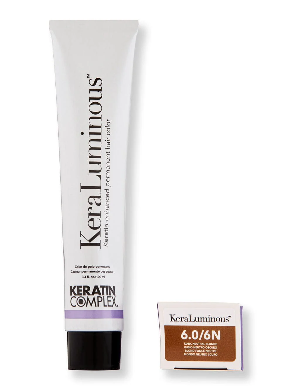 Keratin Complex KeraLuminous Permanent Hair Color 3.4 oz 100 ml 6.0/6N Dark Neutral Brown