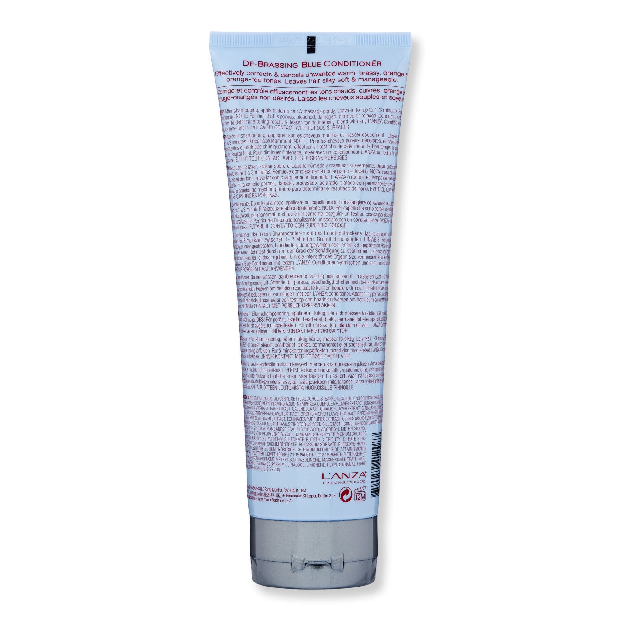 L'anza Healing Colorcare De-Brassing Blue Conditioner 250 ml - Image 2