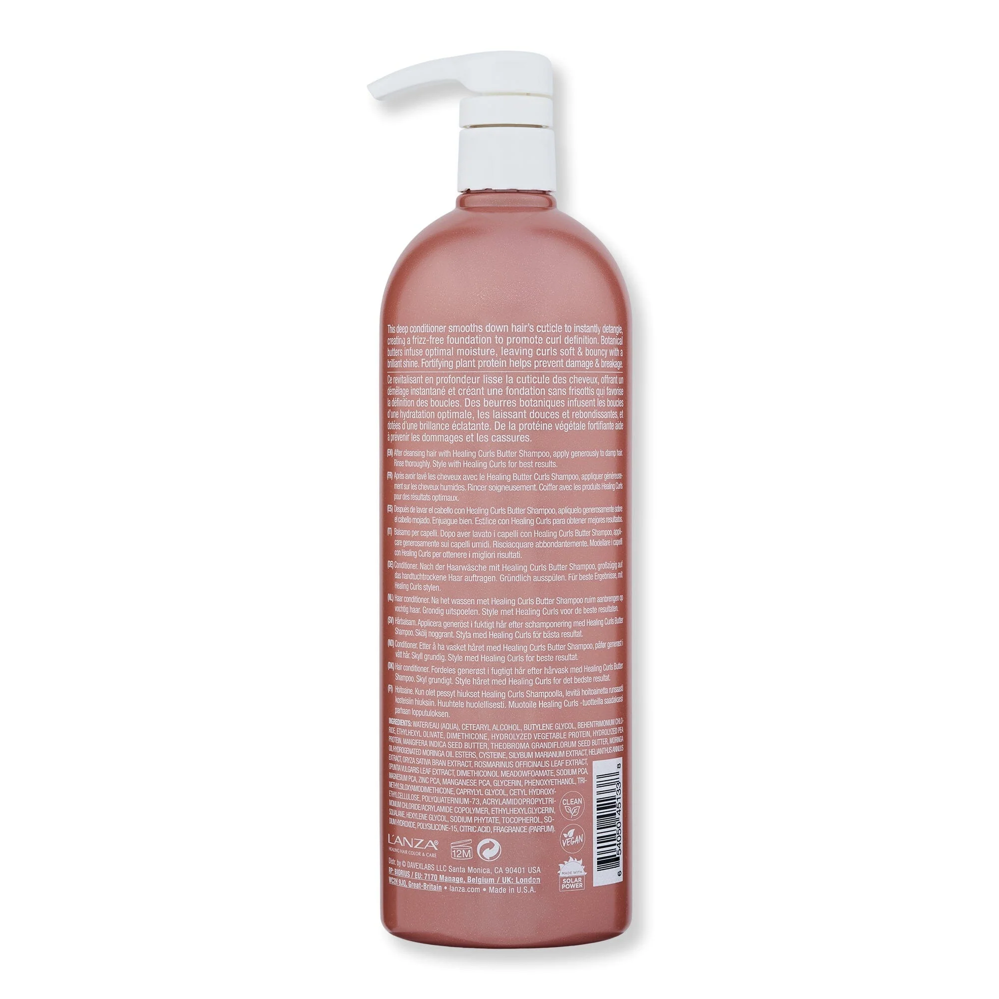 L'anza Healing Curls Butter Conditioner 1 L - Image 2