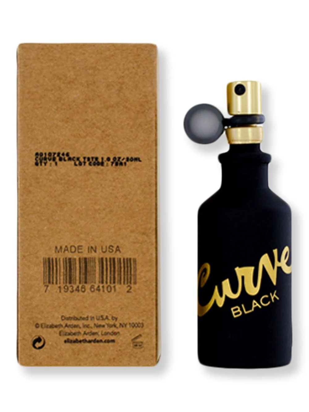 Liz Claiborne Curve Black Men Cologne Spray Tester 1 oz30 ml