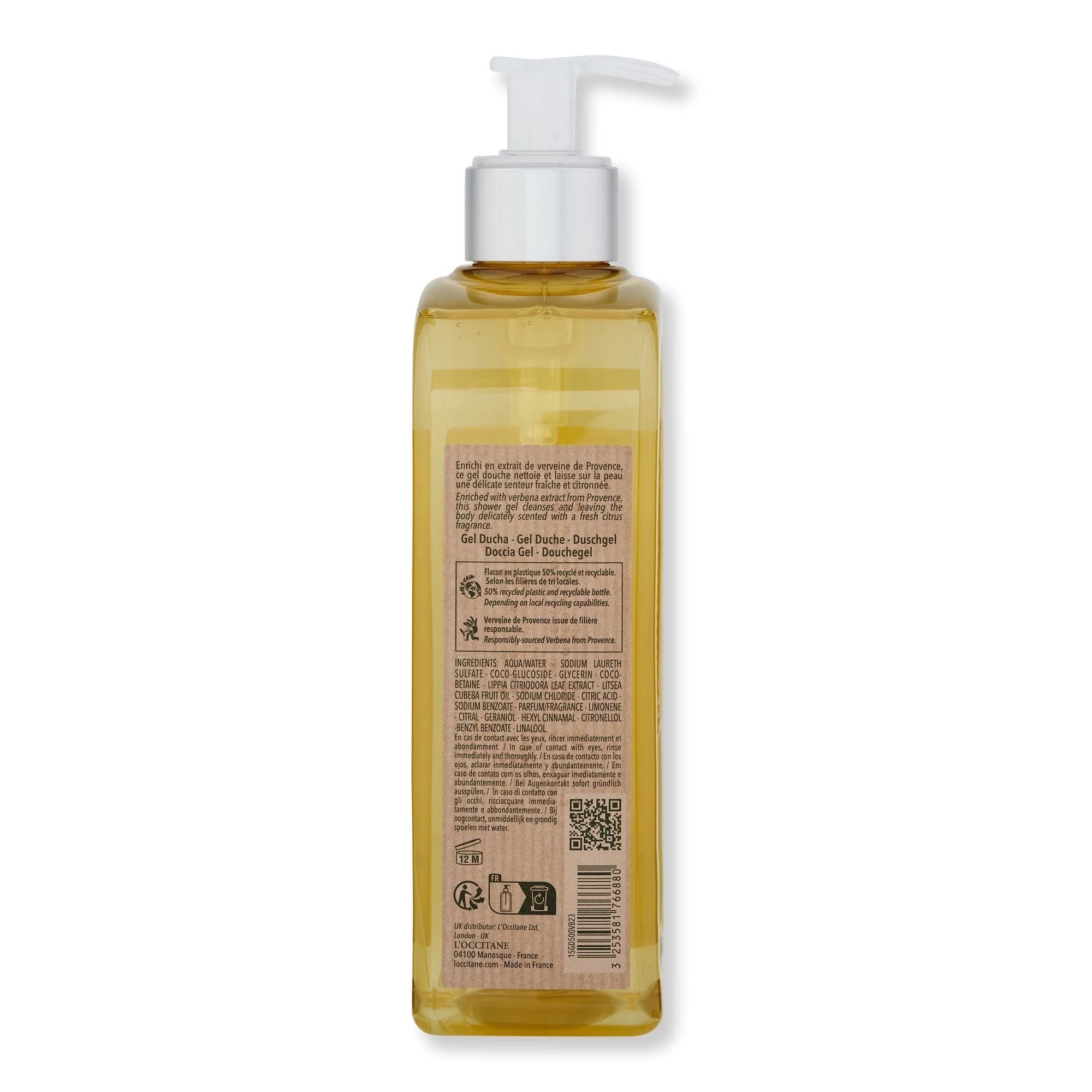 L'Occitane Verbena Shower Gel 16.9 fl oz - Image 2