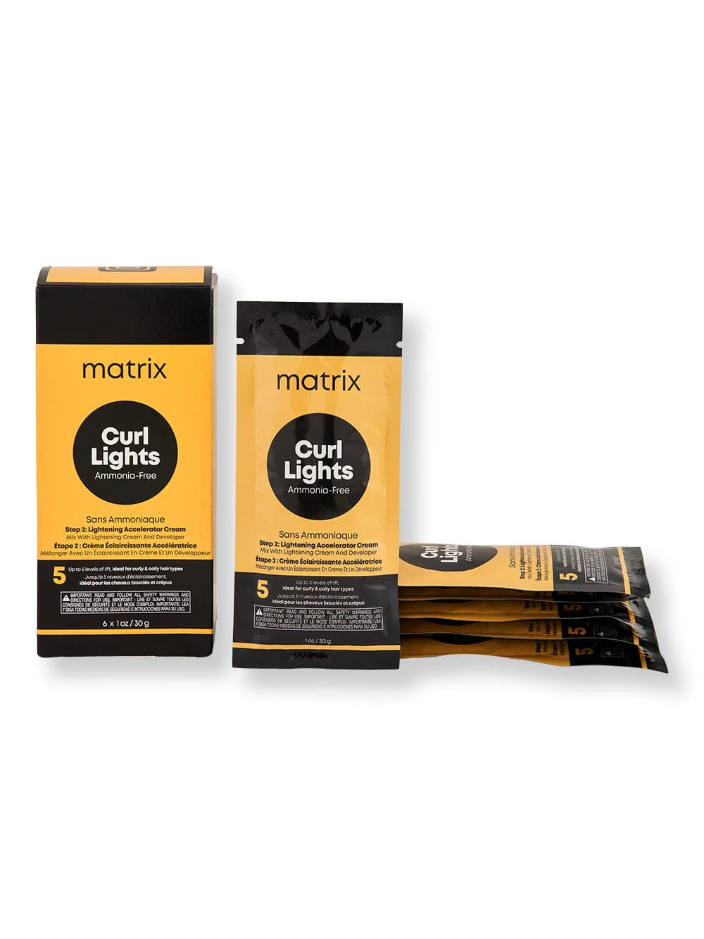 Matrix Curl Lights Step 2 Lightening Accelerator Cream 6 Ct 1 oz