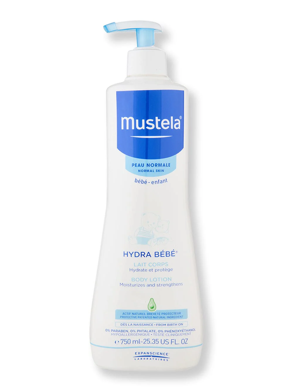 Mustela Hydra Bebe Body Lotion 25.35 oz 750 ml