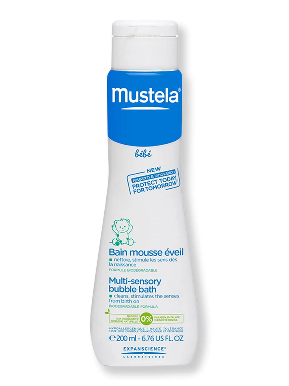 Mustela Multi Sensory Bubble Bath 6.7 oz 200 ml