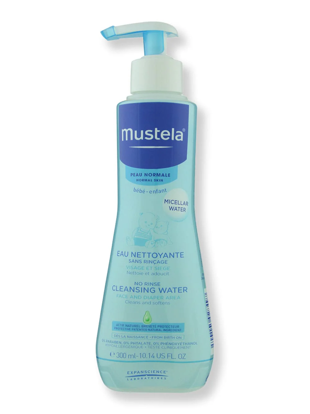 Mustela No-Rinse Cleansing Water 10.14 oz 300 ml