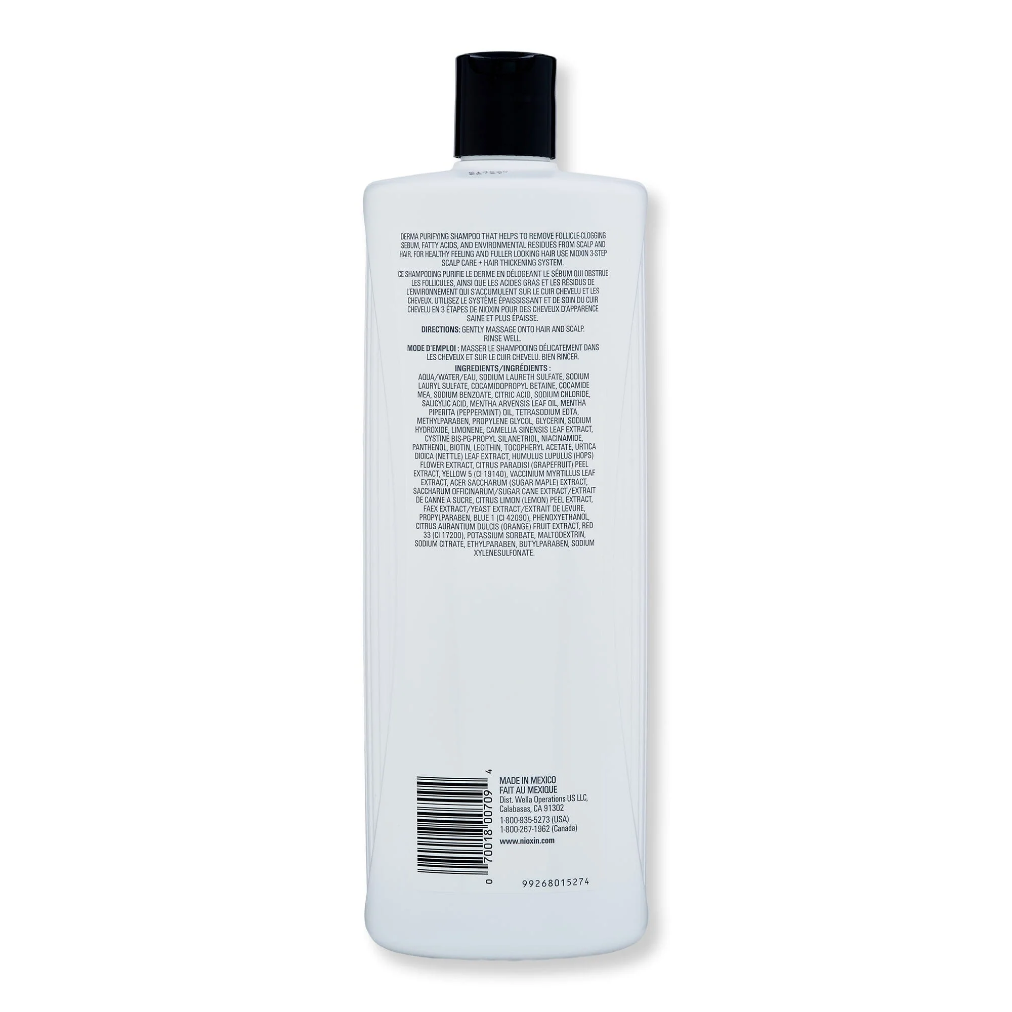 Nioxin System 2 Cleanser 33.8 oz 1000 ml - Image 2