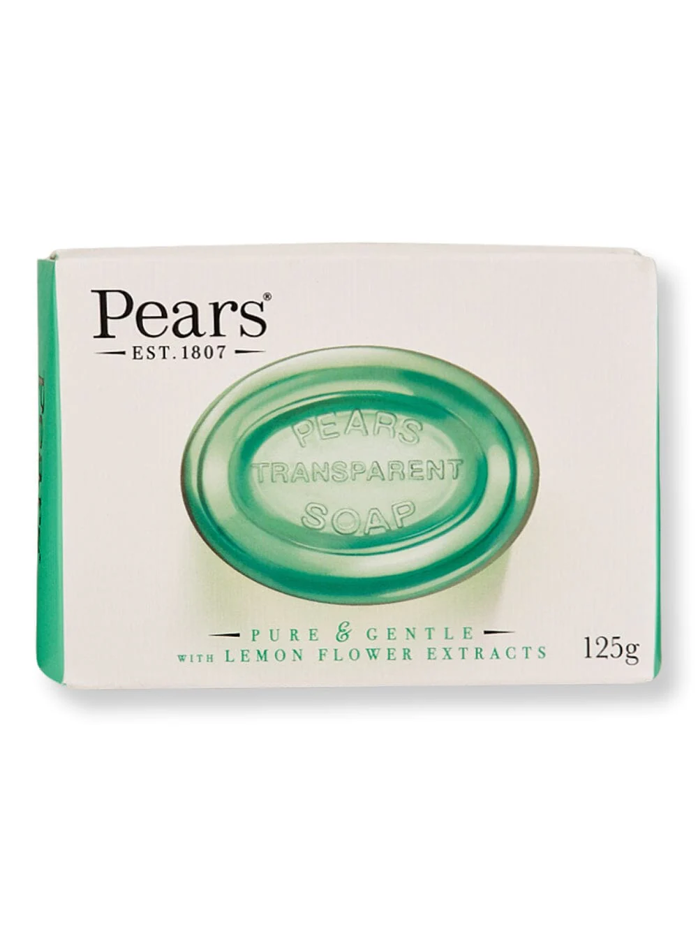 Pears Oil-Clear Soap With Lemon Flower Extract 4.4 oz 125 g