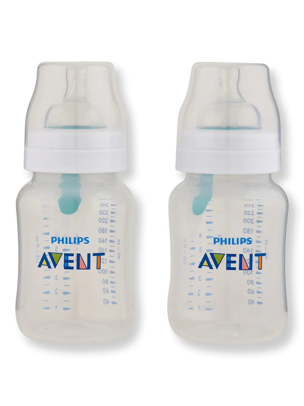 Philips Avent Anti-Colic Baby Bottle With AirFree Vent Clear 9 oz 2 Ct