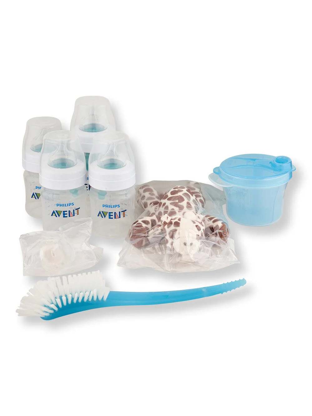 Philips Avent Anti-Colic Baby Bottle With AirFree Vent Newborn Gift Set With Snuggle Blue