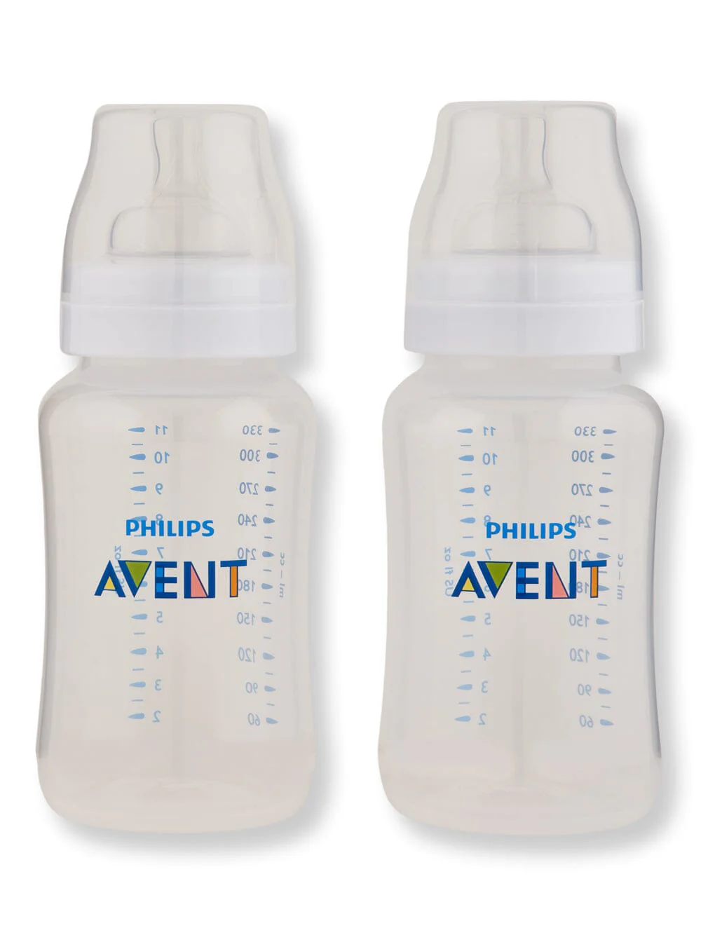 Philips Avent Anti-Colic Baby Bottles Clear 11 oz 2 Ct