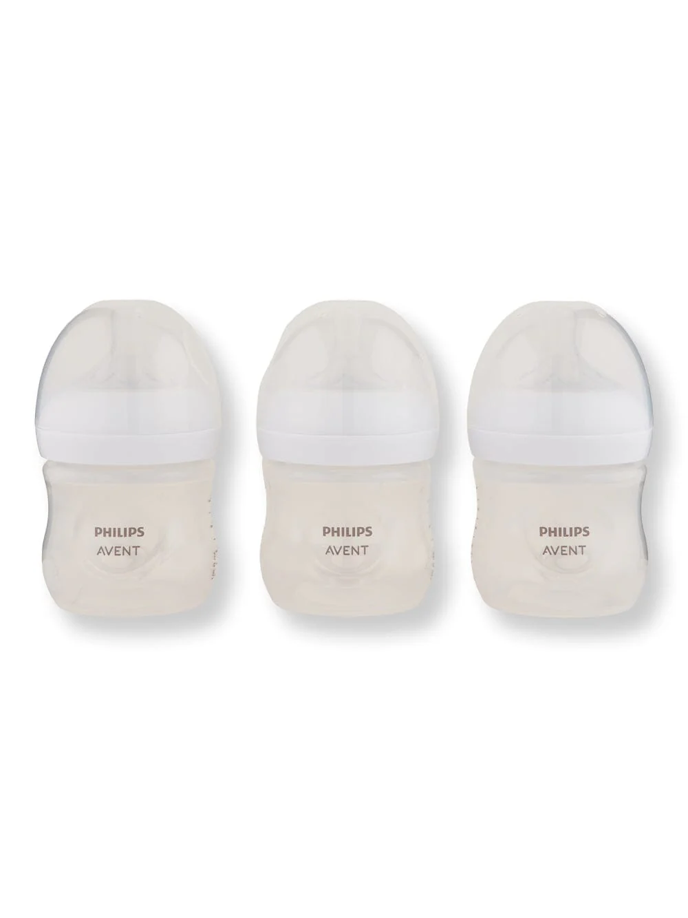 Philips Avent Natural Baby Bottle With Natural Response Nipple Clear 4 oz 3 Ct