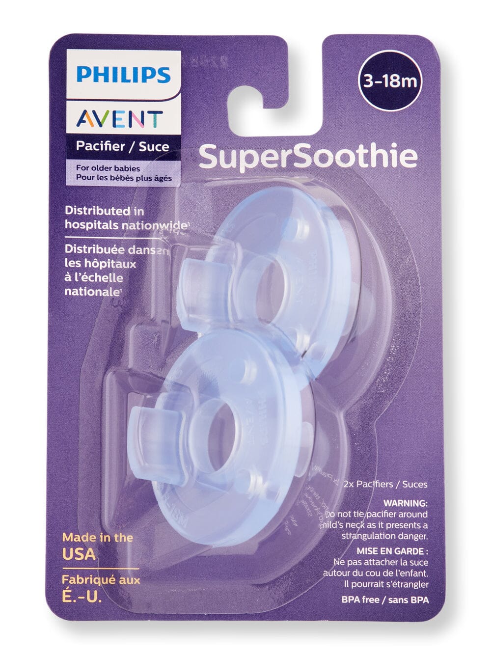 Philips Avent Soothie 3-18 months Blue 2 Ct