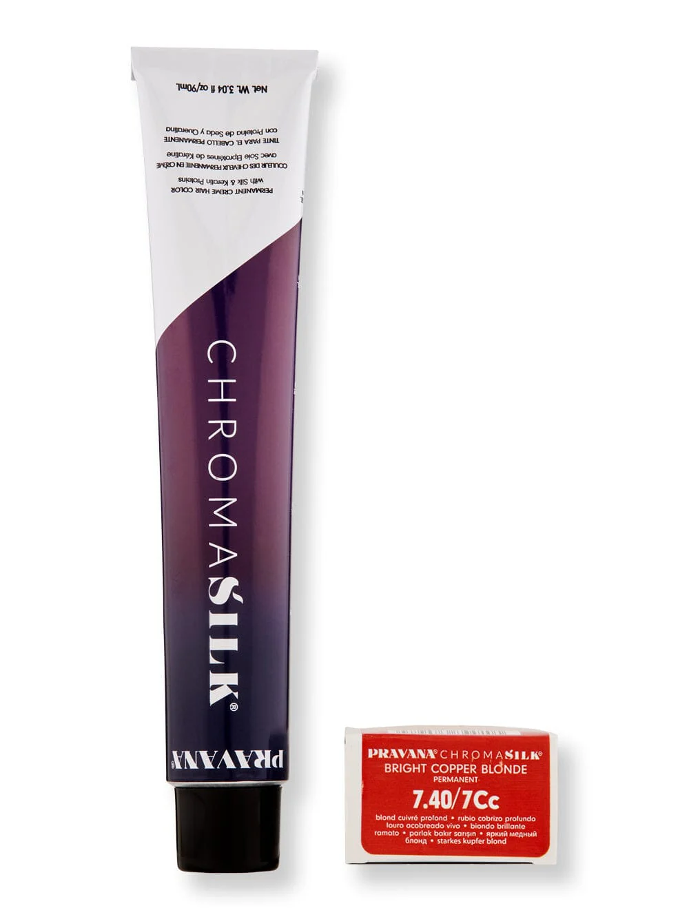 Pravana Chromasilk Creme Hair Color 3 oz 7.40 Bright Copper Blonde