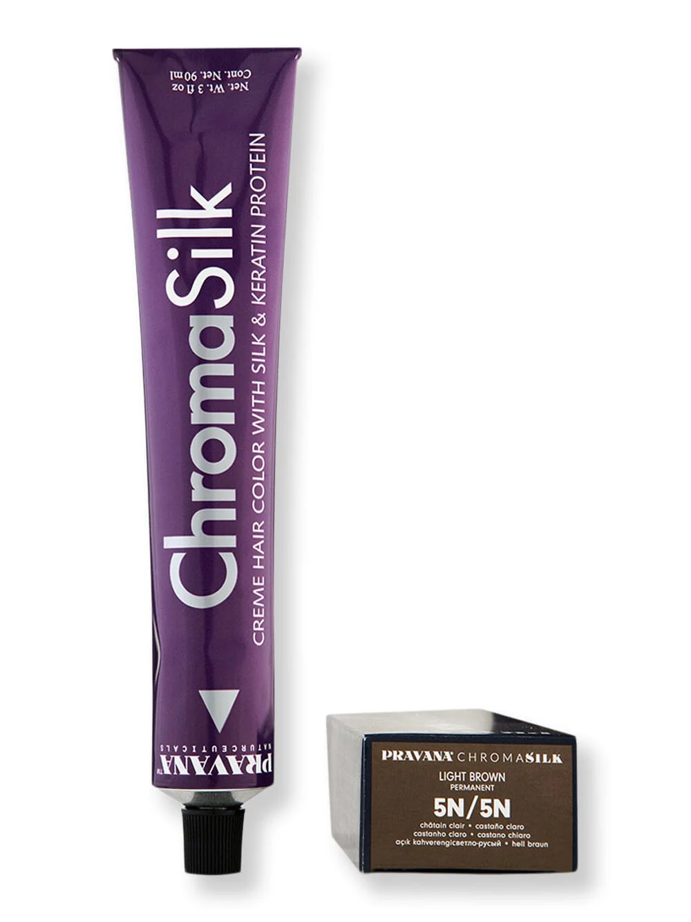 Pravana Chromasilk Creme Hair Color 3 oz 5N Light Brown