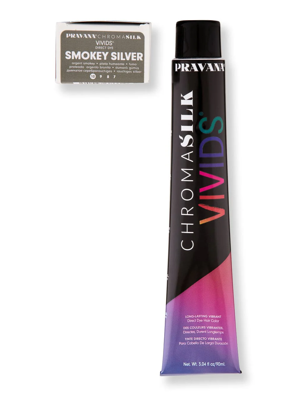 Pravana ChromaSilk Vivids Hair Color 3 oz Smokey Silver