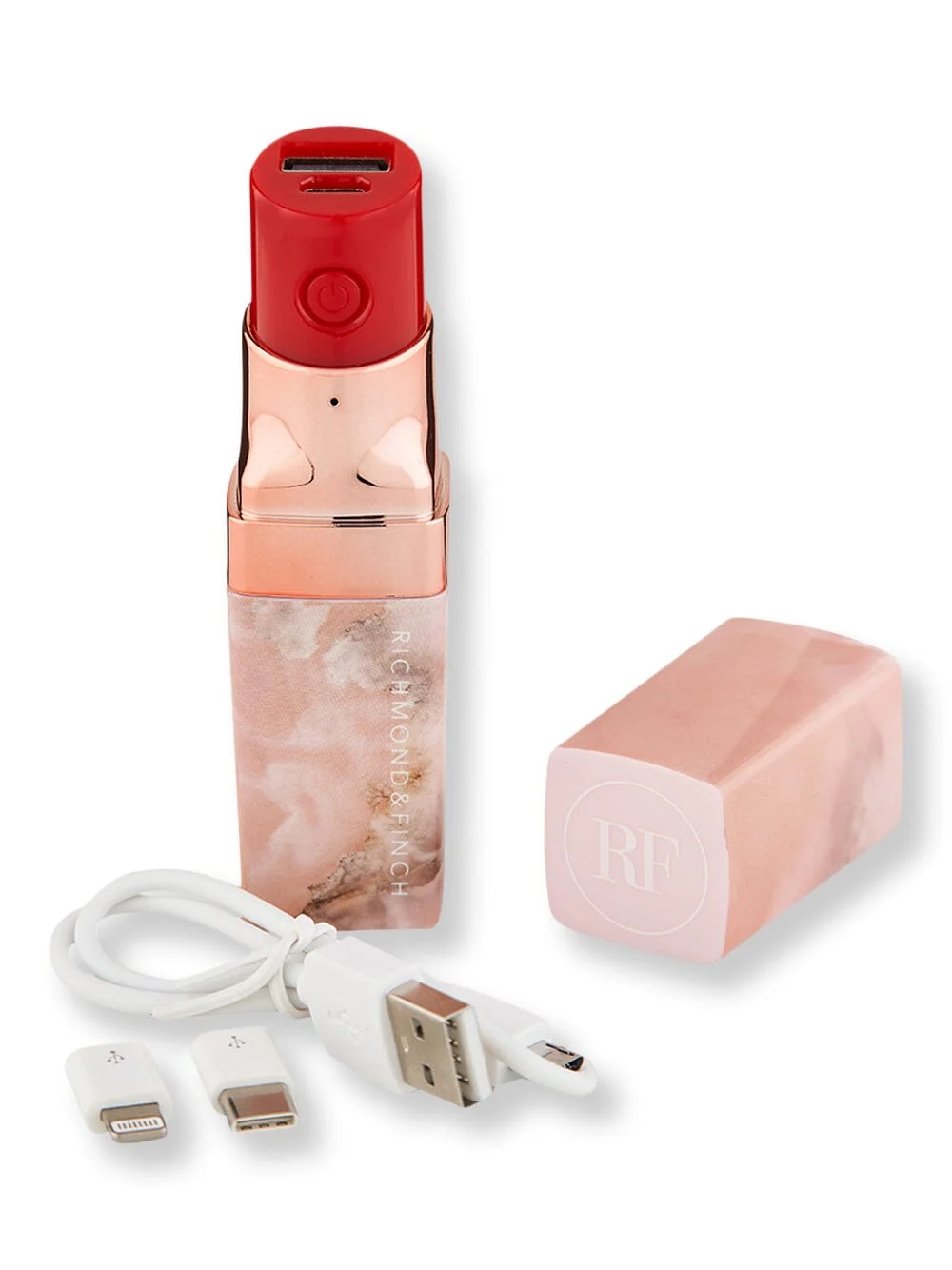 Richmond & Finch Lipstick Powerbank Pink Marble