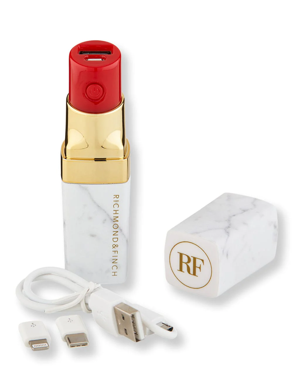 Richmond & Finch Lipstick Powerbank White Marble