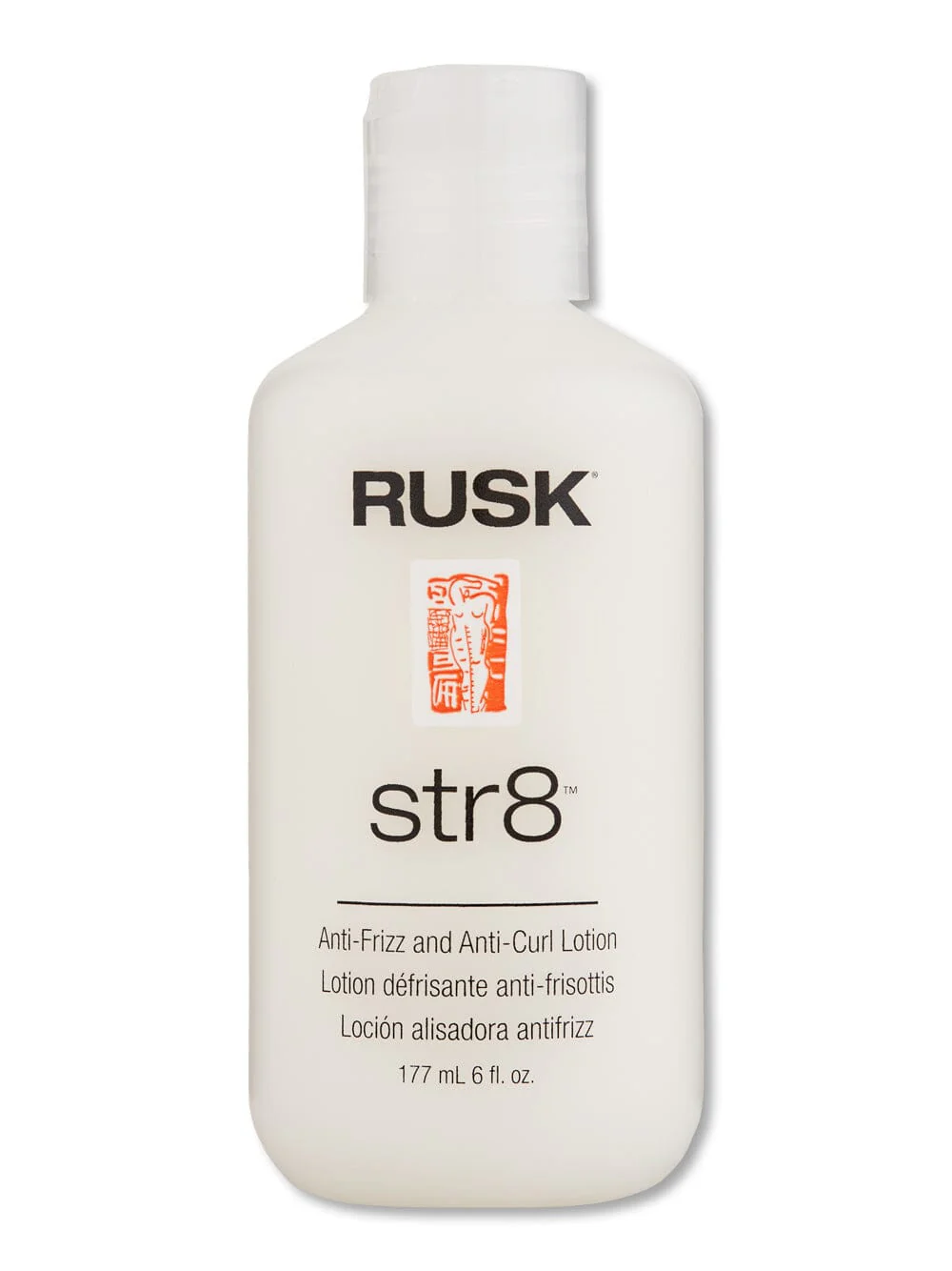 Rusk Str8 Anti-Frizz and Anti-Curl Lotion 6 oz