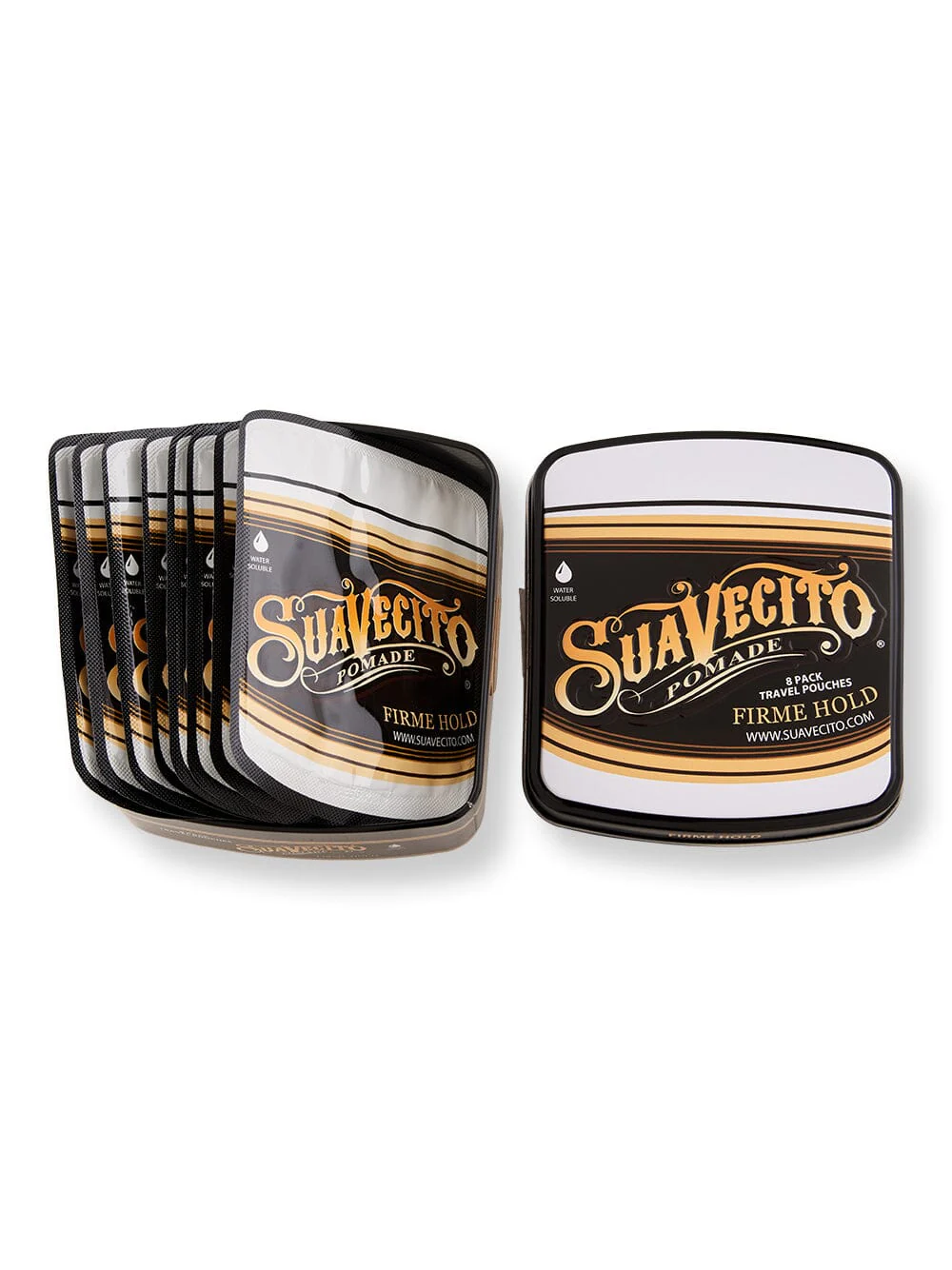 Suavecito Firme Strong Hold Pomade Travel Tin 4 oz 113 g