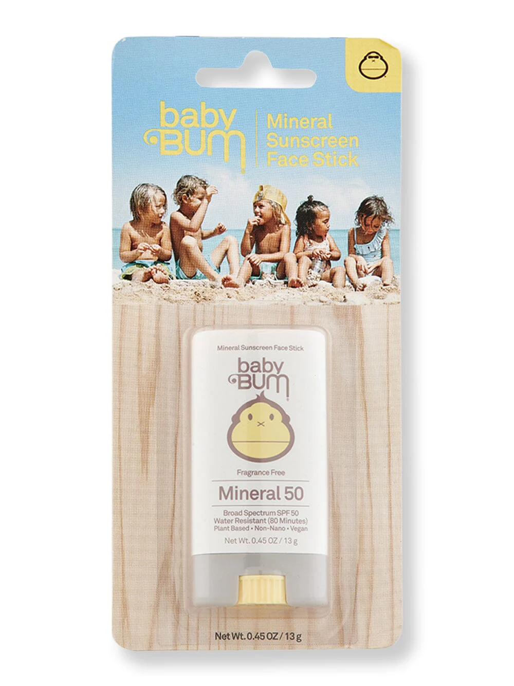 Sun Bum Baby Bum SPF 50 Mineral Sunscreen Face Stick Fragrance Free .45 oz 13 g