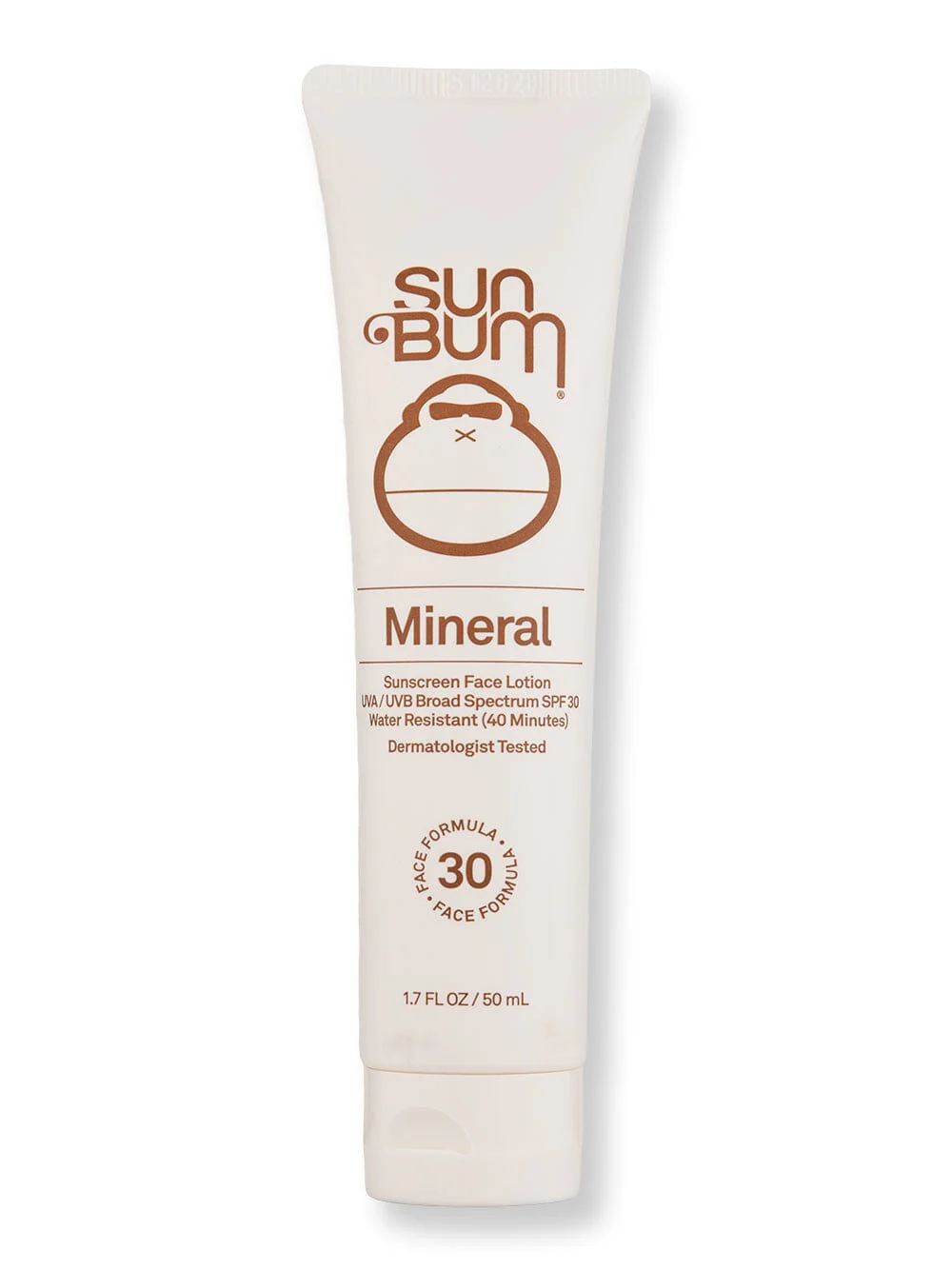 Sun Bum Mineral SPF 30 Sunscreen Face Lotion 1.7 oz 50 ml