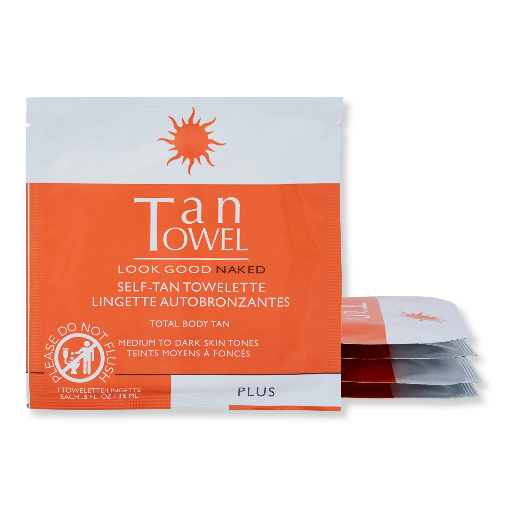Tan Towel Full Body Plus 5 Ct