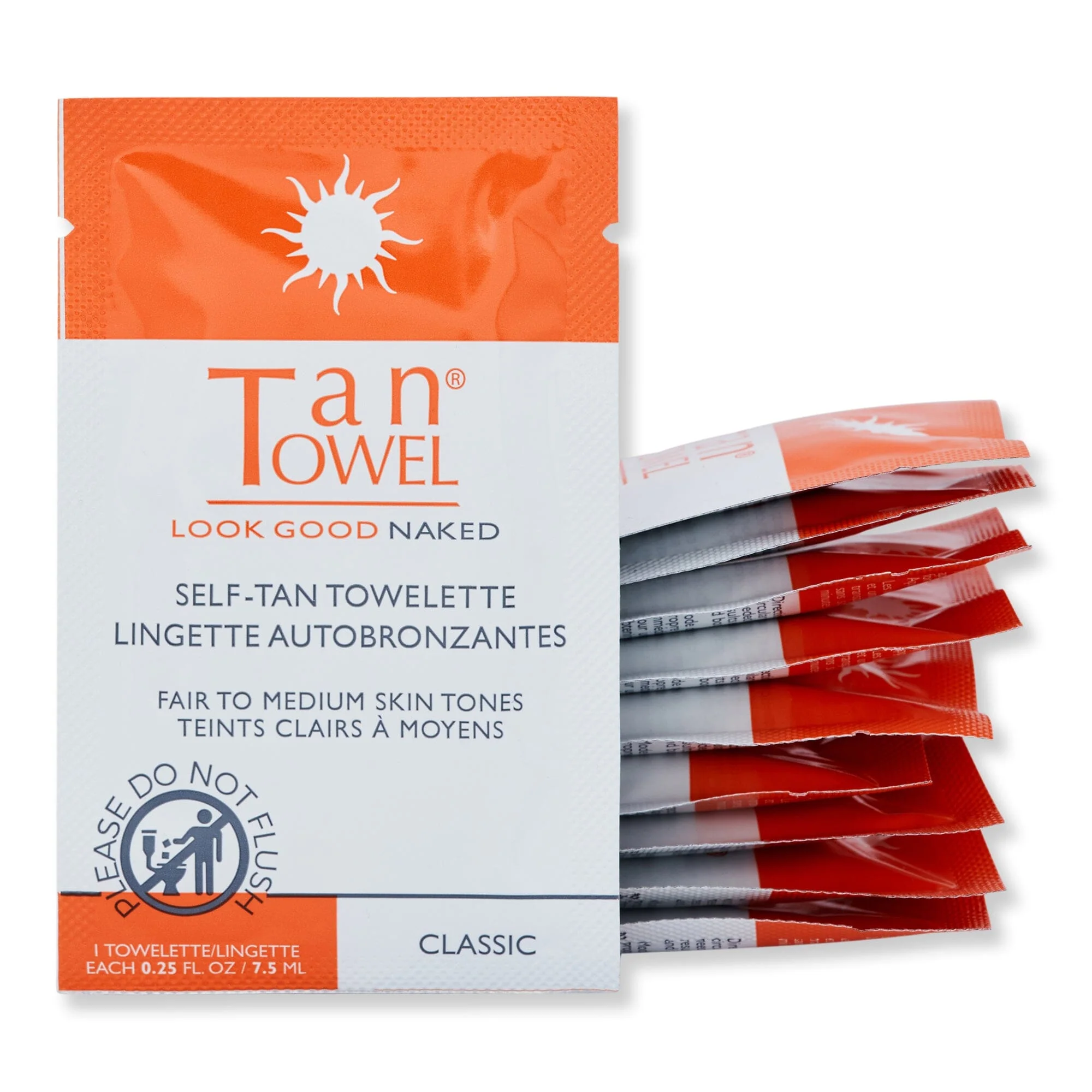 Tan Towel Half Body Classic 10 Ct